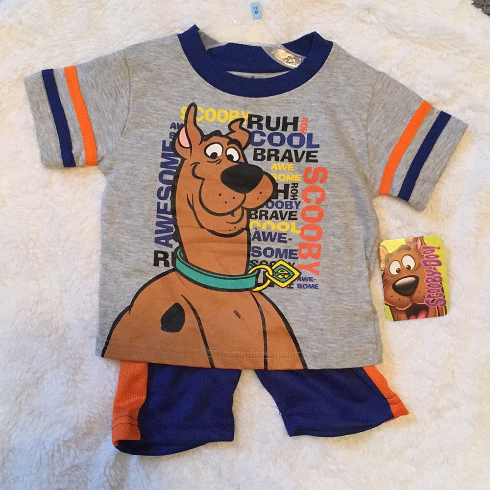NWT Scooby Doo 12 mos 2 piece matching set